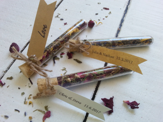 Wedding Favour Test Tube with loose leaf Tea